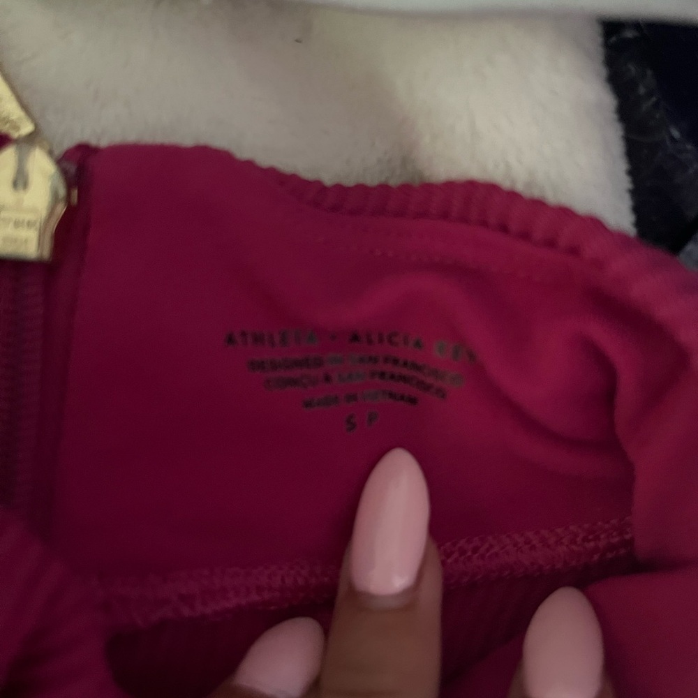 Athleta Fuchsia Zip-Up Jacket